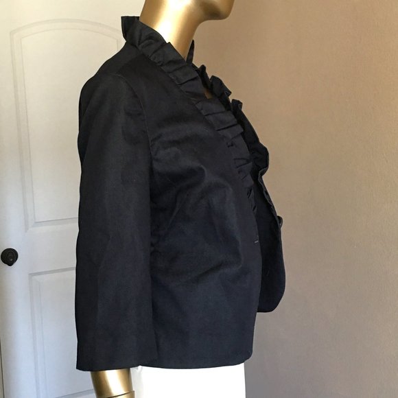 WILLI SMITH Ruffle Collar Swing Blazer / Jacket   NEW! - Picture 6 of 11